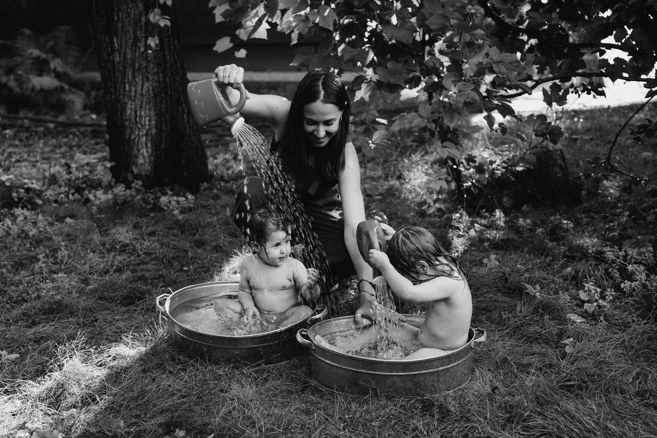 Mom with her little daughters — Wedding/Love story/Family #33