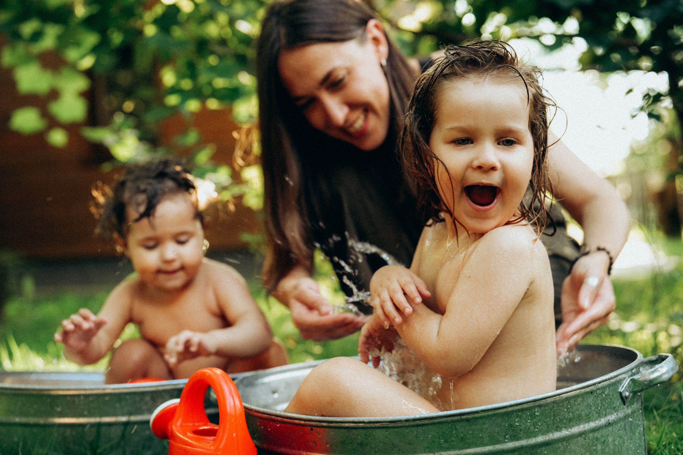 Mom with her little daughters — Wedding/Love story/Family #24