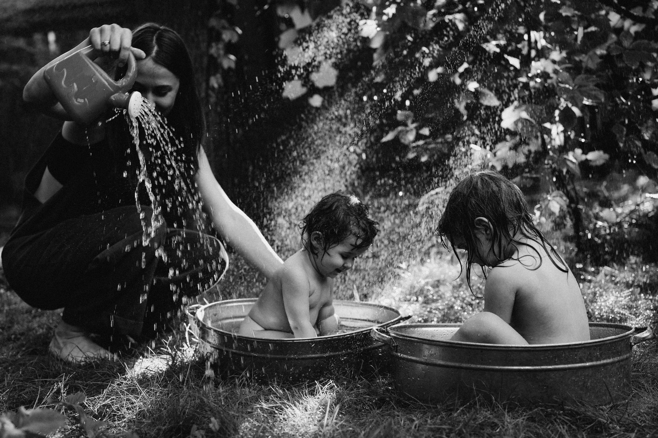 Mom with her little daughters — Wedding/Love story/Family #28