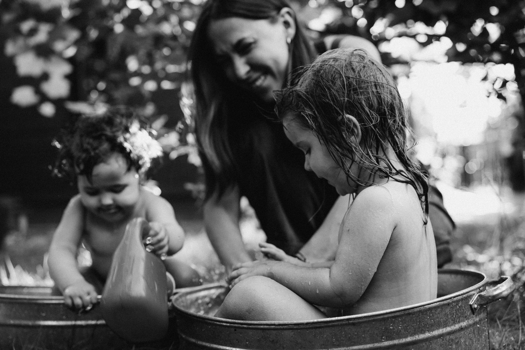 Mom with her little daughters — Wedding/Love story/Family #25