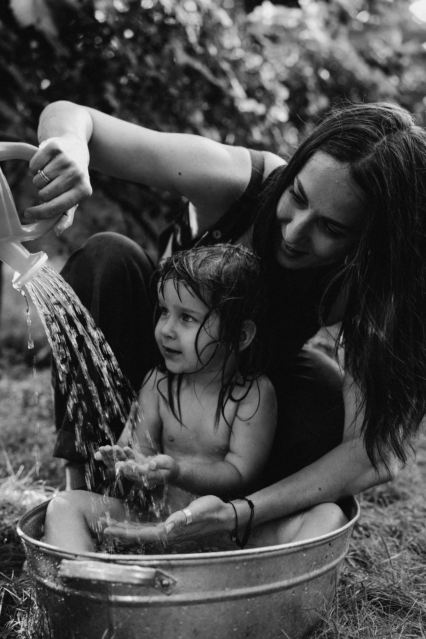 Mom with her little daughters — Wedding/Love story/Family #31