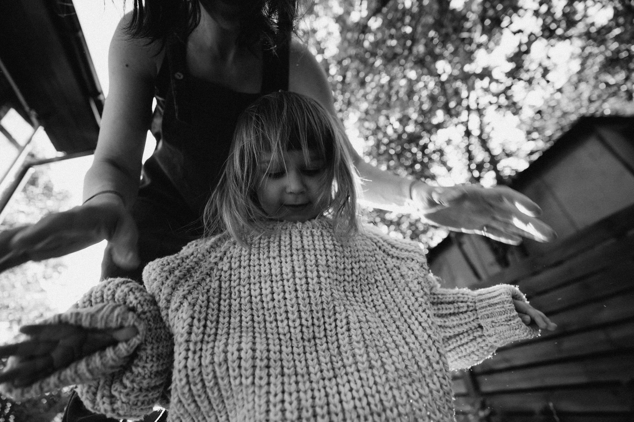 Mom with her little daughters — Wedding/Love story/Family #49